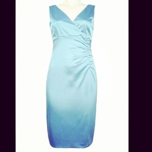 Donna Ricco Blue Midi Dress